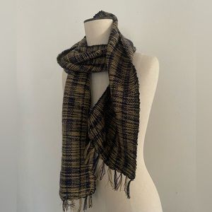 Lightweight Woven Fringe Scarf Handwoven